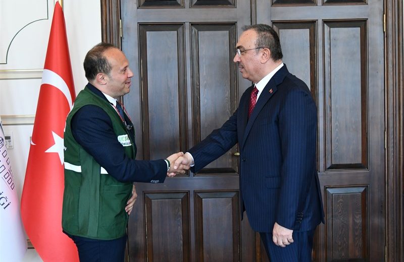 Yeşilay Tekirdağ Şubesi Başkanı Soykırlı ve Yeşilay Personeli Vali Soytürk’ü Ziyaret Etti