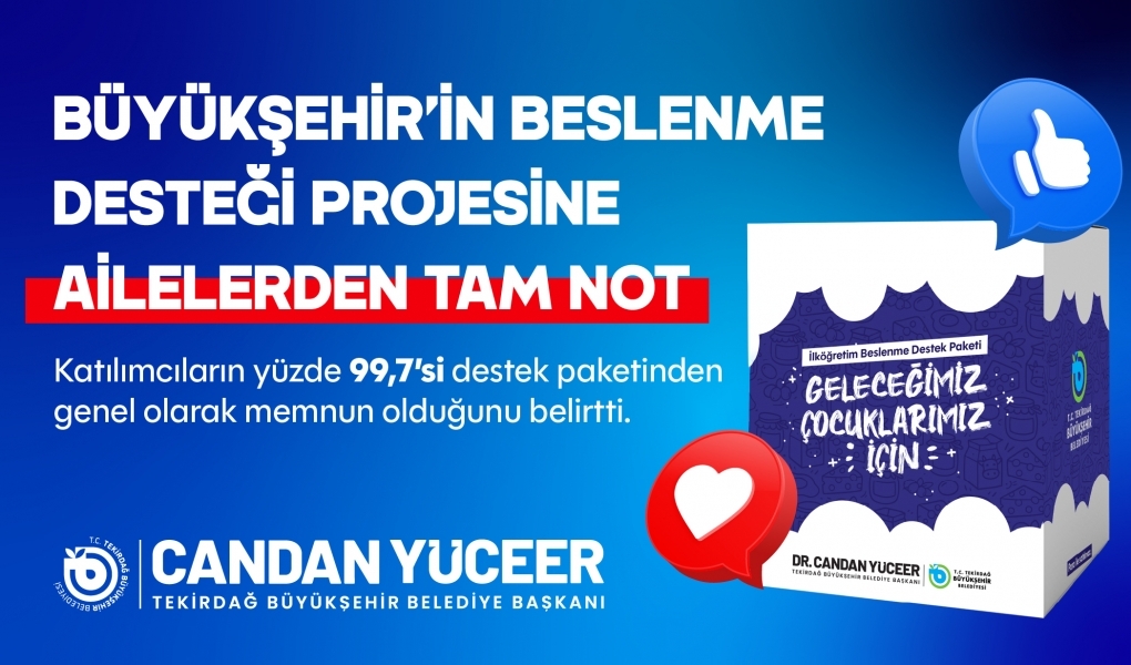 BÜYÜKŞEHİR'İN BESLENME DESTEĞİ PROJESİNE AİLELERDEN TAM NOT