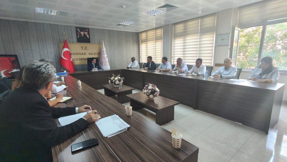 İl Millî Eğitim Müdürü Dr. Aziz Yeniyol Başkanlığında Liselere Geçiş Sistemi (LGS) Hazırlıkları Değerlendirme Toplantısı Gerçekleştirildi