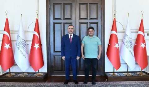 Vali Soytürk TV Sunucusu Harun Şen’i Kabul Etti
