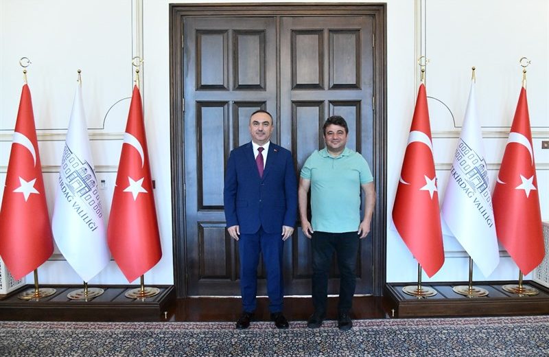 Vali Soytürk TV Sunucusu Harun Şen’i Kabul Etti