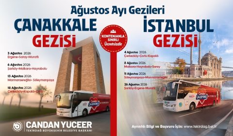BÜYÜKŞEHİR'İN AĞUSTOS AYI TARİH VE KÜLTÜR GEZİLERİ BAŞLIYOR