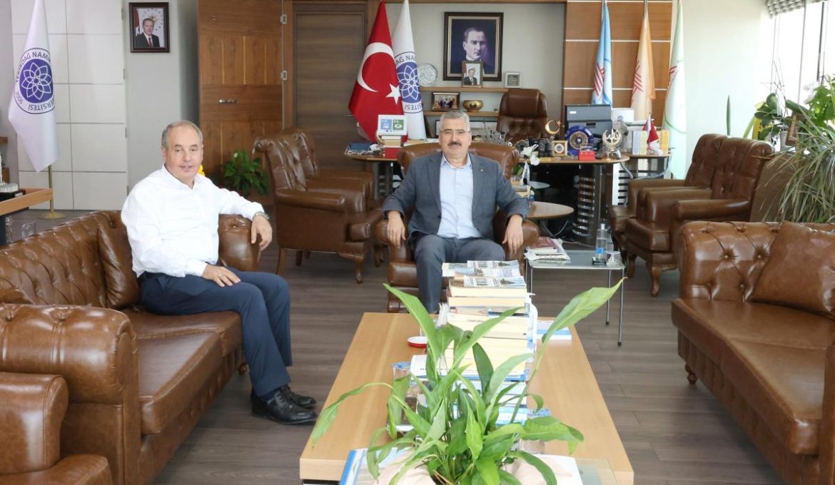 İŞKUR TEKİRDAĞ İL MÜDÜRÜNDEN REKTÖRÜMÜZE NEZAKET ZİYARETİ