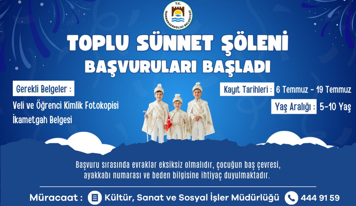 Marmaraereğlisi Belediyesi Toplu Sünnet Şöleni Kayıtları