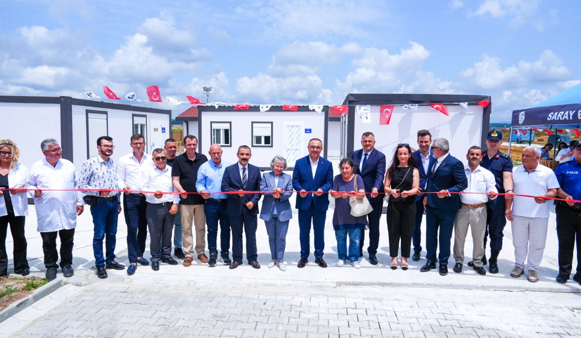 Saray belediyesi hayvan bakımevi ve rehabilitasyon merkezi hizmete açıldı