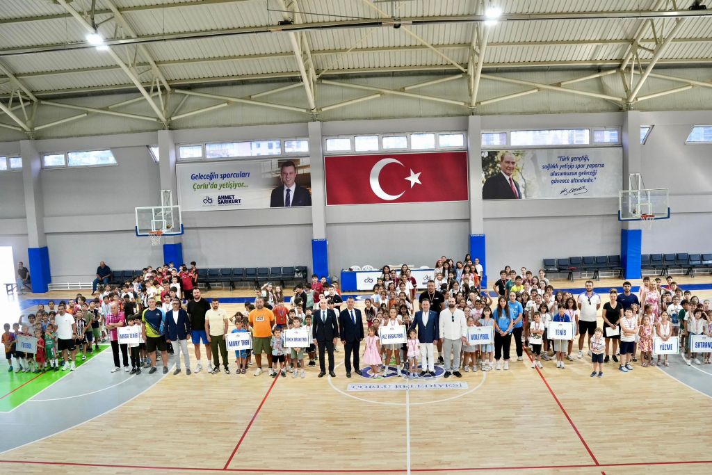 Çorlu Belediyesi Yaz Spor Okulları Coşkulu Bir Kapanışla Sona Erdi