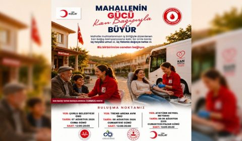 Çorlu`da Kan Bağışı Kampanyası Düzenlenecek