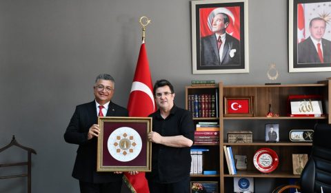 Kütahya Dumlupınar Üniversitesi Rektörü Prof. Dr. Süleyman Kızıltoprak'tan İl Millî Eğitim Müdürü Dr. Aziz Yeniyol'a Ziyaret