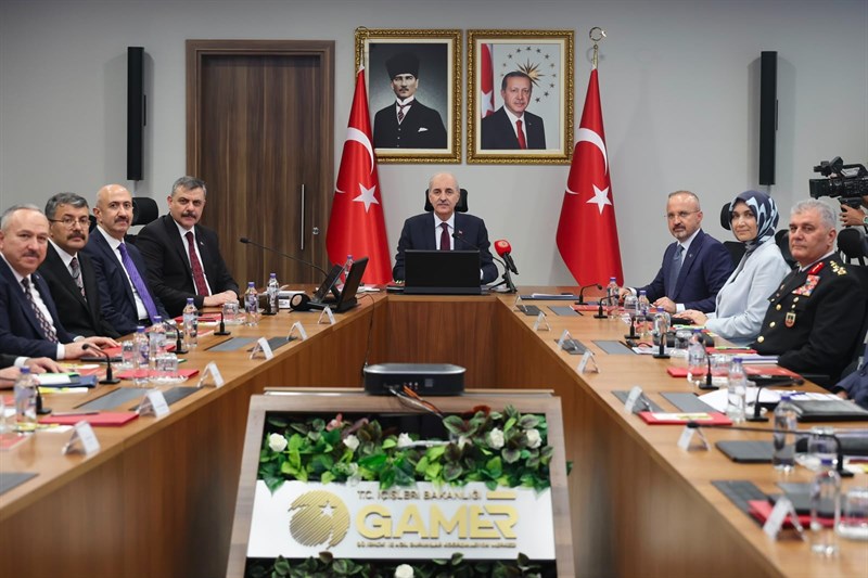 TBMM Başkanı Kurtulmuş ve İçişleri Bakanı Çiftçi’nin Katılımıyla Güvenlik Toplantısı Düzenlendi