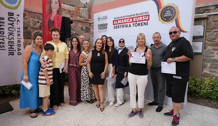 ALMANCA EĞİTİMİNDE 51 KURSİYERE SERTİFİKA