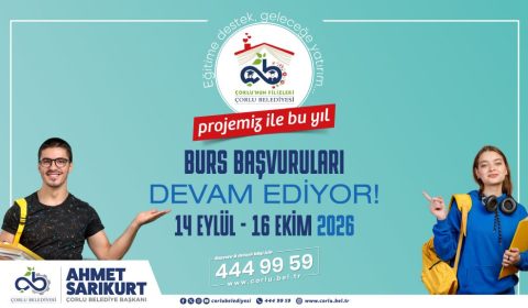 Çorlu Belediyesi`nden Öğrencilere Eğitim Desteği Sürüyor