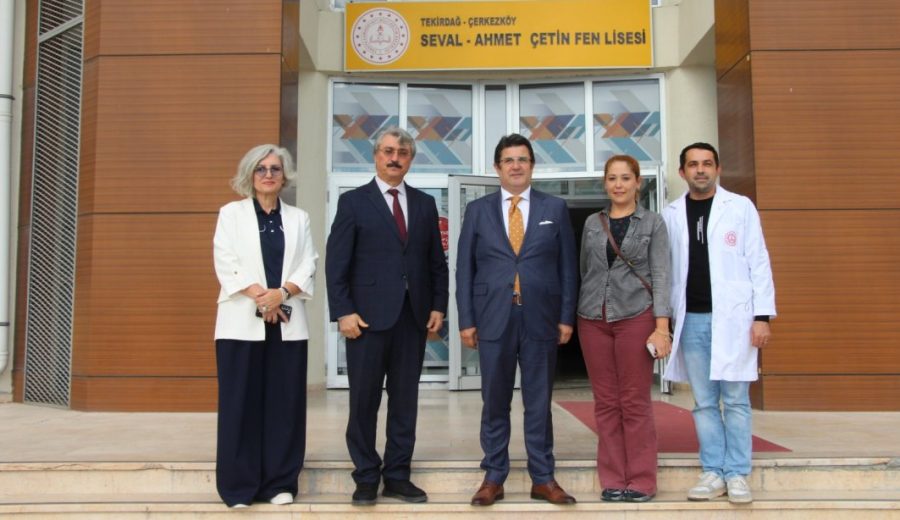 İl Millî Eğitim Müdürü Dr. Aziz Yeniyol, Çerkezköy Seval-Ahmet Çetin Fen Lisesini Ziyaret Etti