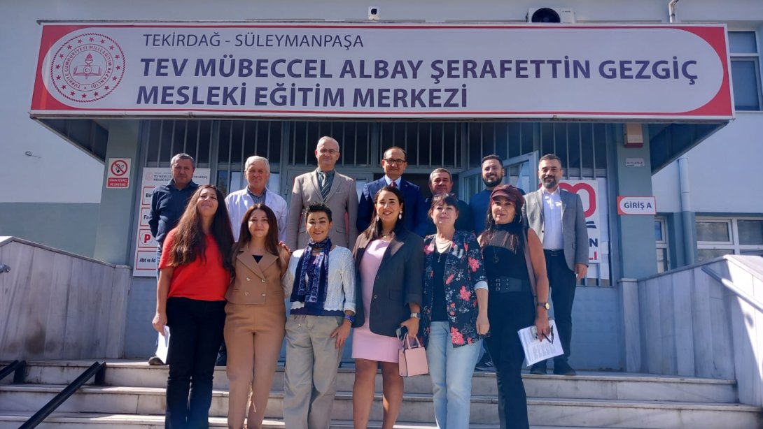 İlçe Milli Eğitim Müdürümüzden İlçemiz Tev Mübeccel Albay Şerafettin Gezgiç Mesleki Eğitim Merkezine Ziyaret