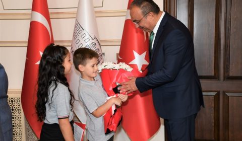 İlköğretim Haftası Etkinlikleri Kapsamında Vali Soytürk'e Ziyaret
