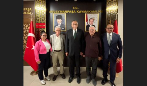 Kaymakamımız Sayın Mahmut Nedim TUNÇER, Namık Kemal Evi Başkanı Sezai KURT...