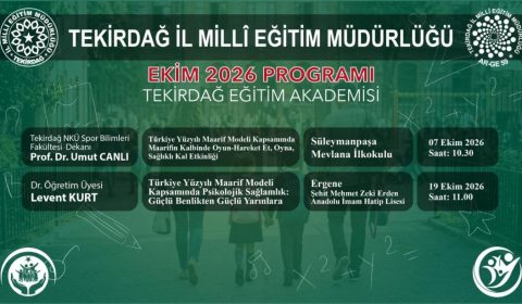 Tekirdağ Eğitim Akademisi Ekim Ayı Etkinlikleri