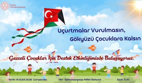 "Uçurtmalar Vurulmasın, Gökyüzü Çocuklara Kalsın" Etkinliğinde Buluşuyoruz