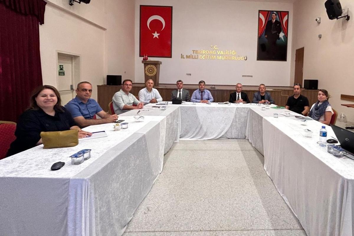 ÜNİVERSİTEMİZ TEKİRDAĞ İLİ MESLEKİ VE TEKNİK EĞİTİM PLANI HAZIRLAMA KOMİSYONUNDA TEMSİL EDİLDİ