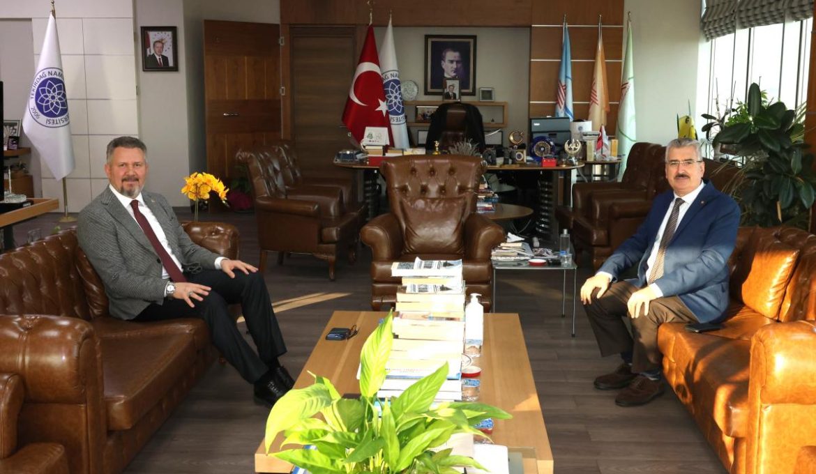 AK PARTİ TEKİRDAĞ MİLLETVEKİLİ MESTAN ÖZCAN ‘DAN REKTÖRÜMÜZE ZİYARET