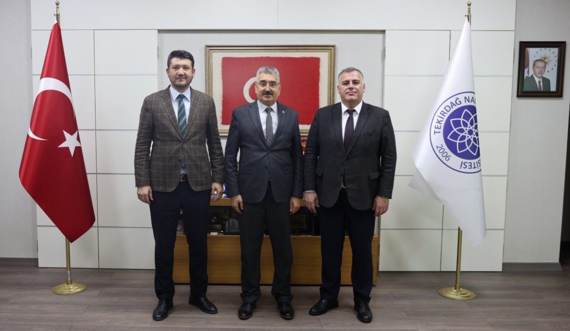 TNKÜ Veteriner Sağlık Uygulama ve Araştırma Merkezi Müdürü Doç. Dr. Halef Doğan'dan Rektörümüze Veda Ziyareti