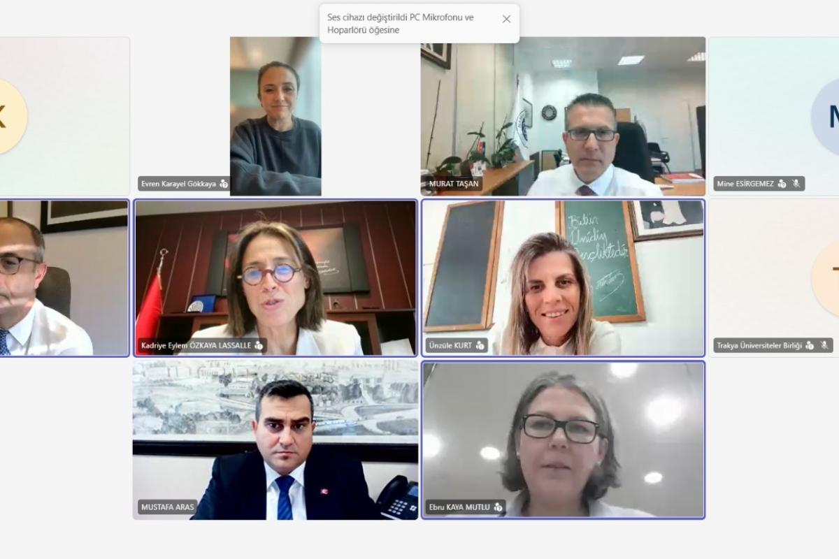TRAKYA ÜNİVERSİTELER BİRLİĞİ 26. ALT KURUL TOPLANTISI GERÇEKLEŞTİRİLDİ
