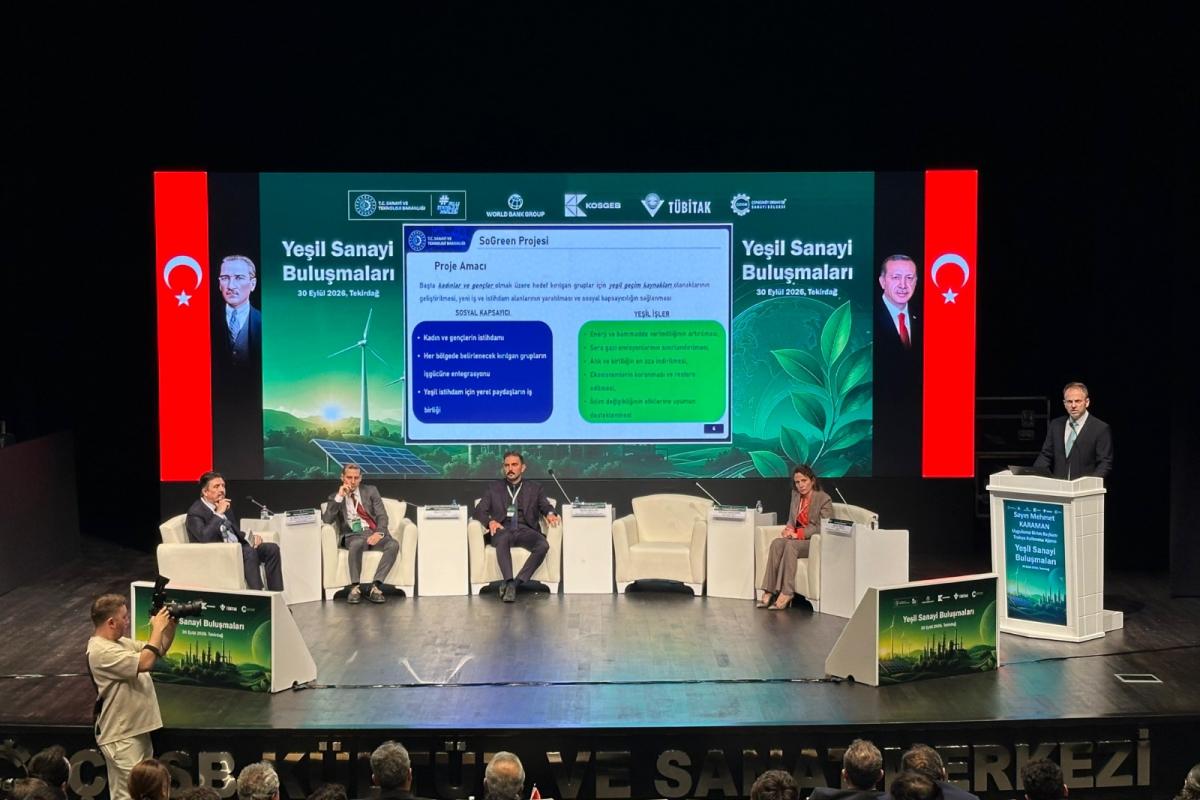“YEŞİL SANAYİ BULUŞMALARI – TEKİRDAĞ” PROGRAMININ 2. OTURUMU NKÜTEK GENEL MÜDÜRÜ DR. ÖĞR. ÜYESİ BARIŞ KOCABIYIK MODERATÖRLÜĞÜNDE GERÇEKLEŞTİ