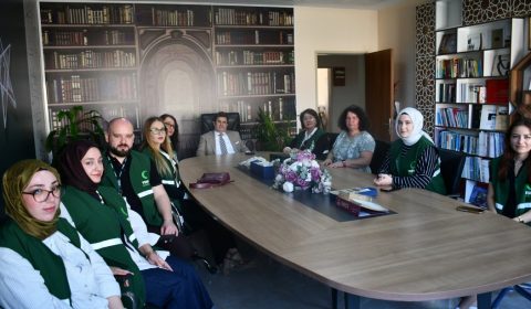 Yeşilay Tekirdağ Şubesi ve Yeşilay Kadın Komisyonundan İl Millî Eğitim Müdürü Dr. Aziz Yeniyol'a Ziyaret
